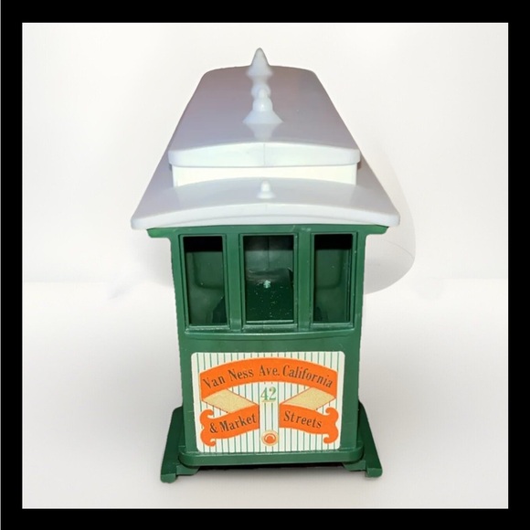 Vintage Avon Cal. St. Cable R.R Co. Train Car Green Van Ness Ave 42. *Empty* - Picture 4 of 7